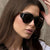 Damen Cat-Eye Sonnenbrille mit einzigartigem Design und schützenden Gläsern Karnz