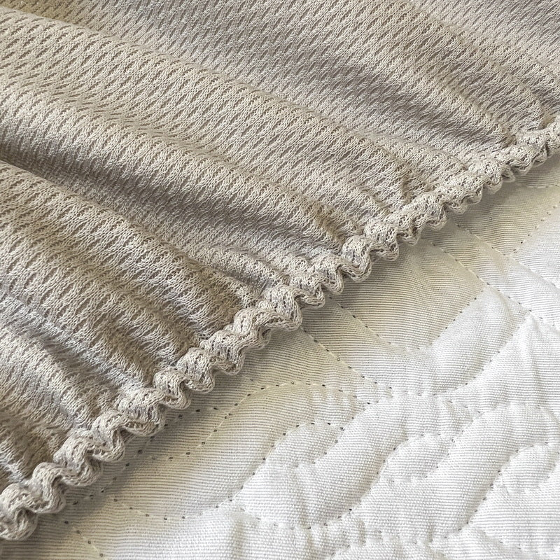 Textured Ruffled Bedspread