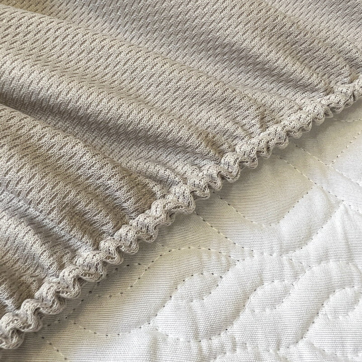 Textured Ruffled Bedspread