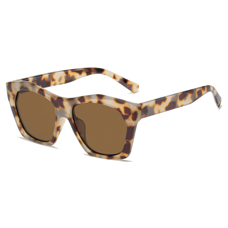 Damen modische Sonnenbrille im auffälligen Leopardenmuster Karnz