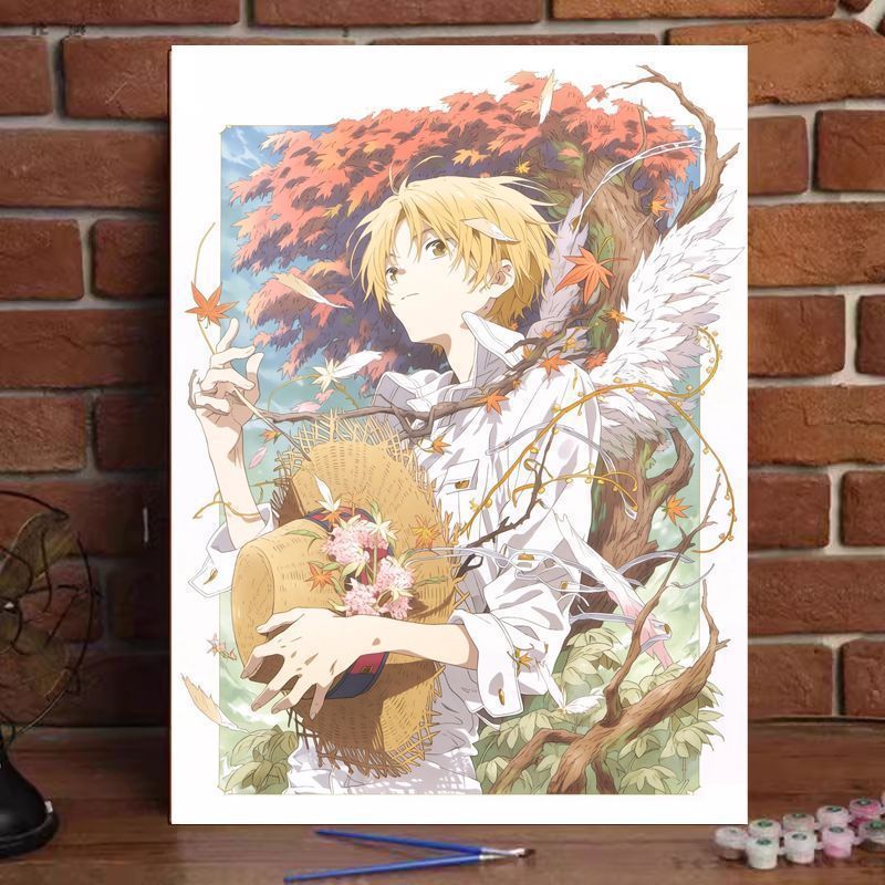 Anime-inspirierte illustrierte Wandkunst Karnz
