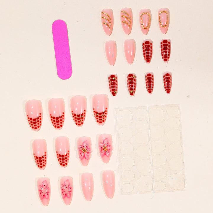 Glamorous Floral Nail Art Set Karnz