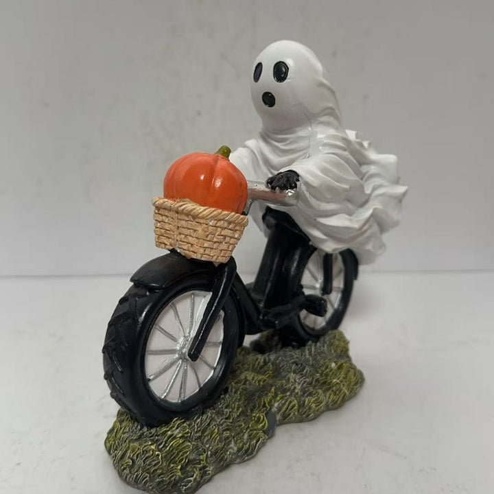 Gruselige Motorradfigur Karnz
