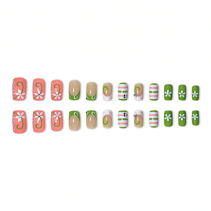 3D Floral Art Press-On Nail Set Karnz
