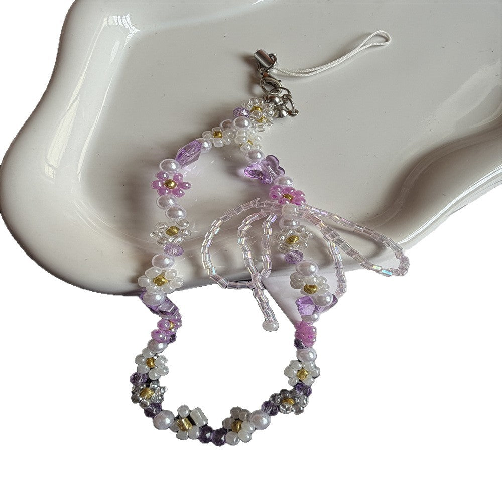 Blumiger Perlenbrillenhalter Karnz