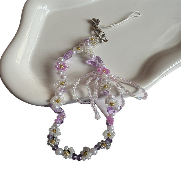 Blumiger Perlenbrillenhalter Karnz