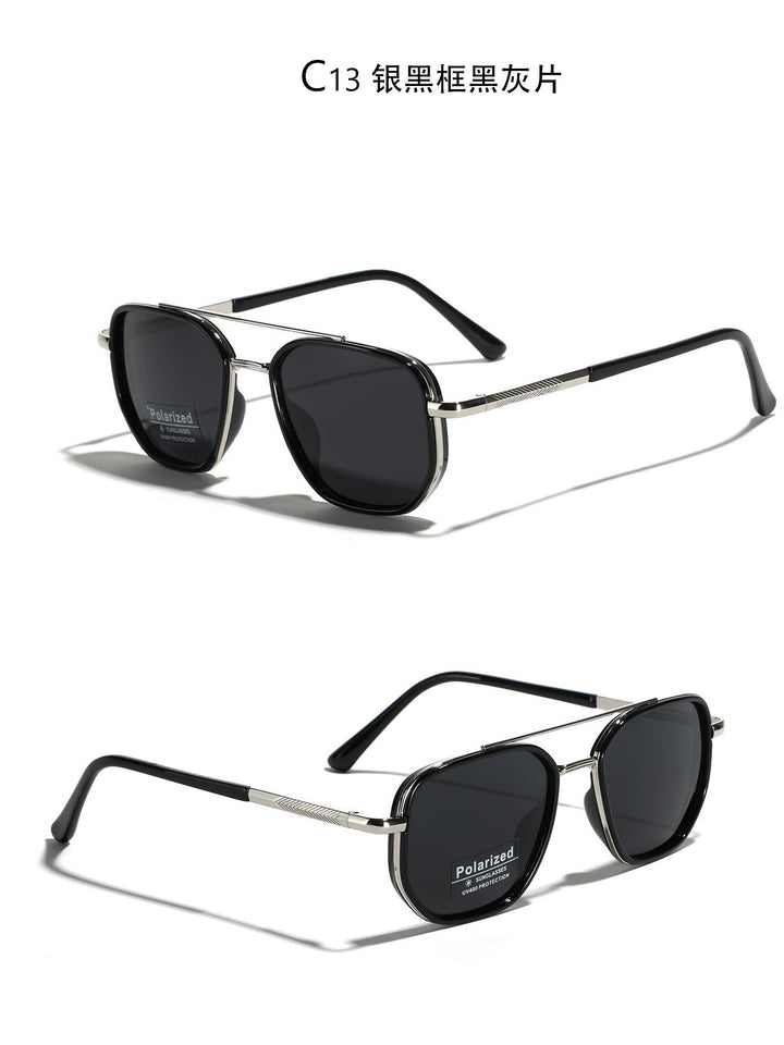 Damen Quadratische Sonnenbrille mit polarisierten Gläsern und elegantem Metallrahmen Karnz