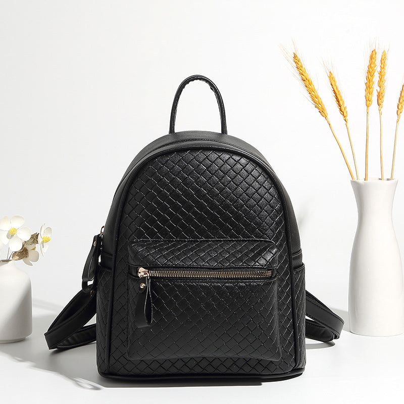 Gewebter Leder Mini-Rucksack Karnz
