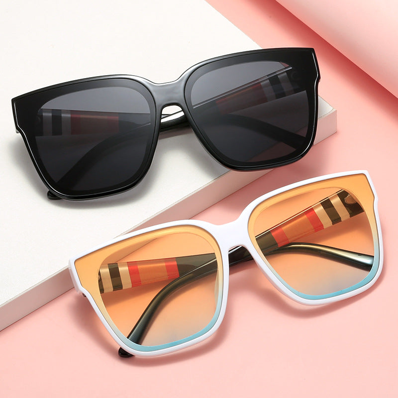 Damen modische Sonnenbrille mit markantem Oversized-Rahmen und UV-Schutz Karnz