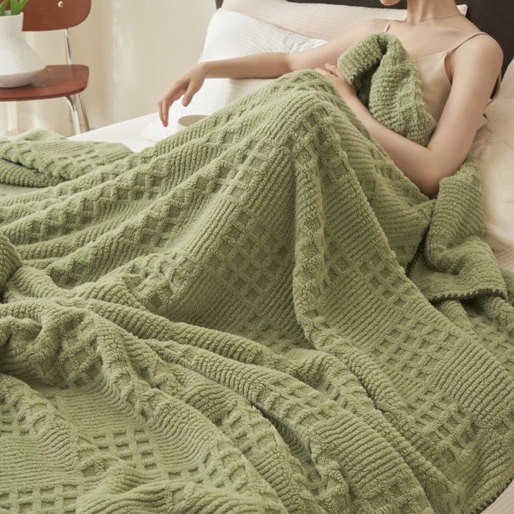 Texturierte Kuscheldecke Karnz