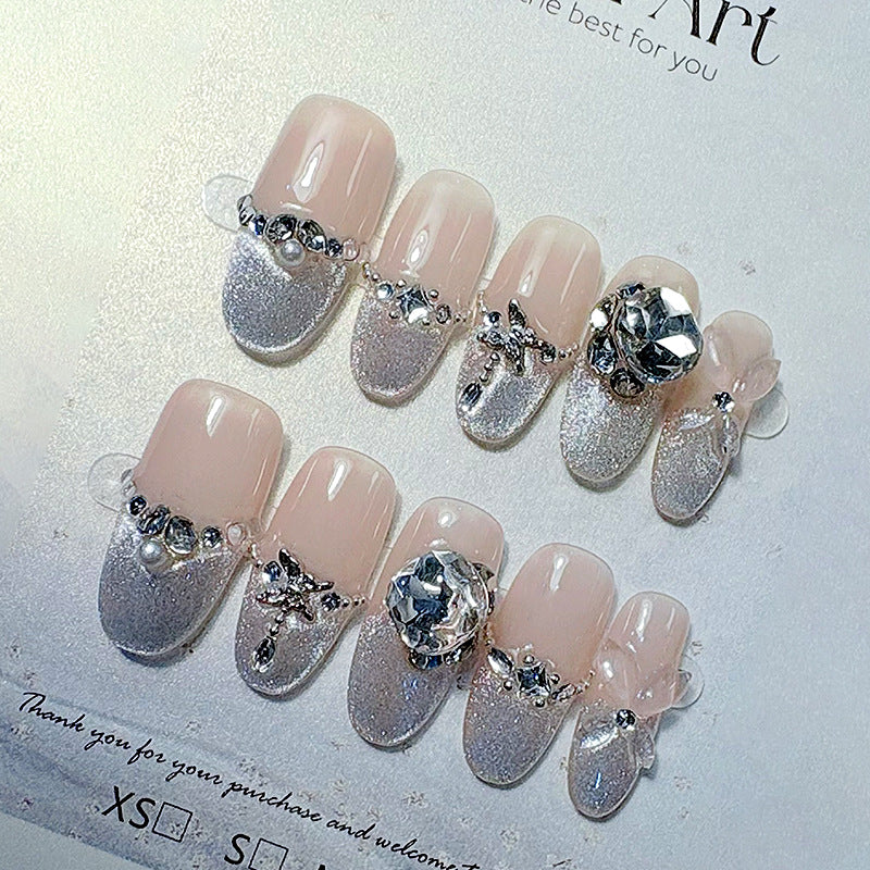 Premium French Tip Press-On Nails Karnz