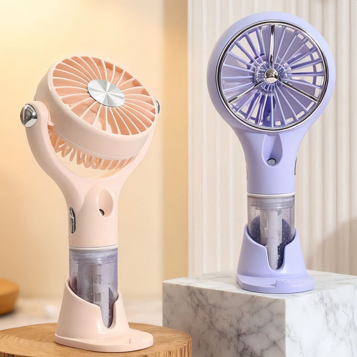 Unisex Tragbarer Sprüh-Handventilator mit USB-Ladefunktion und ergonomischem Design Karnz