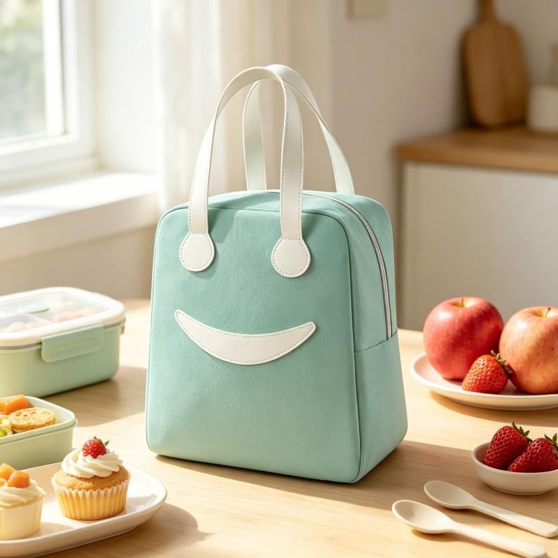 Süßes Smiley-Gesicht Lunchbag Karnz