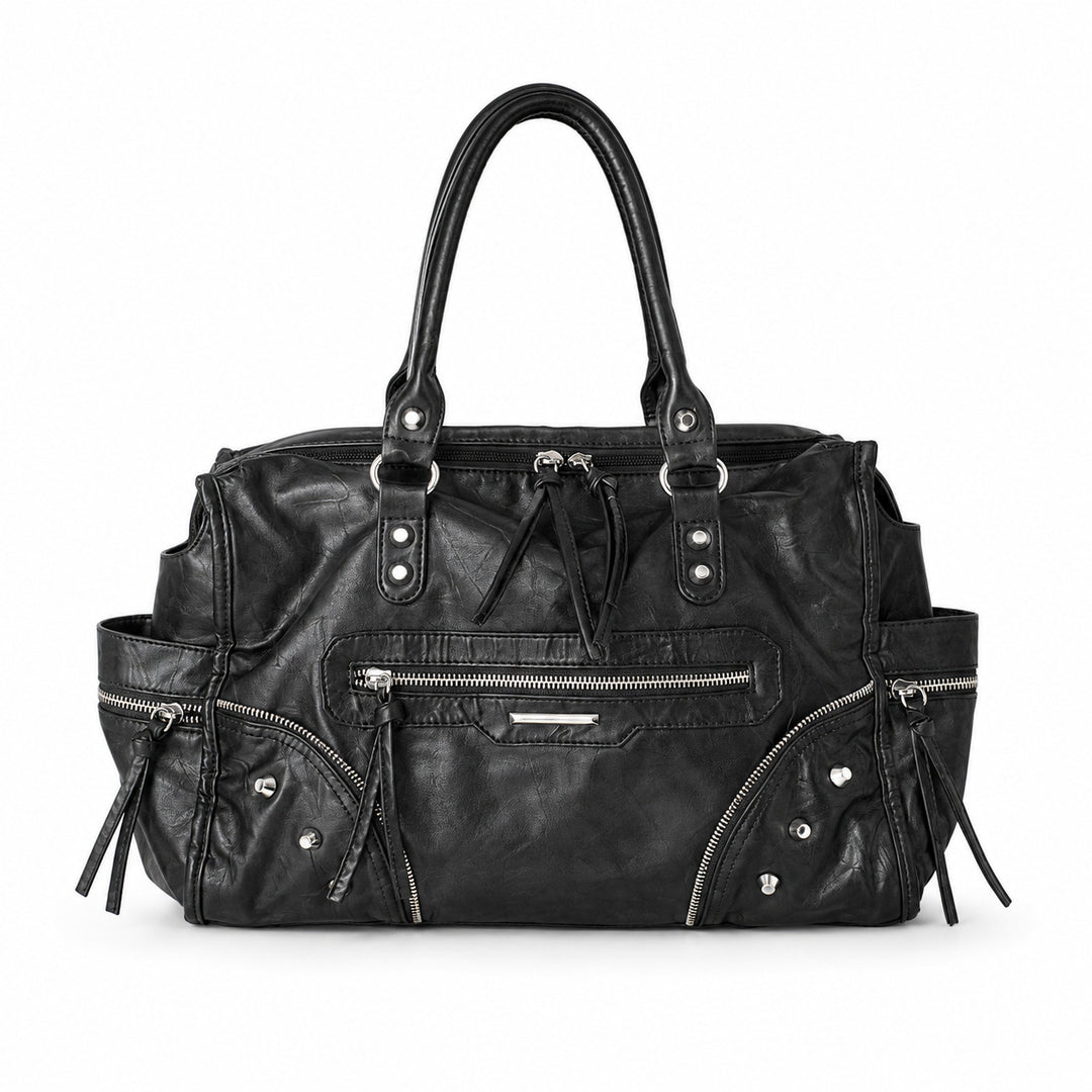 Multi-Pocket Vintage Leder Tasche