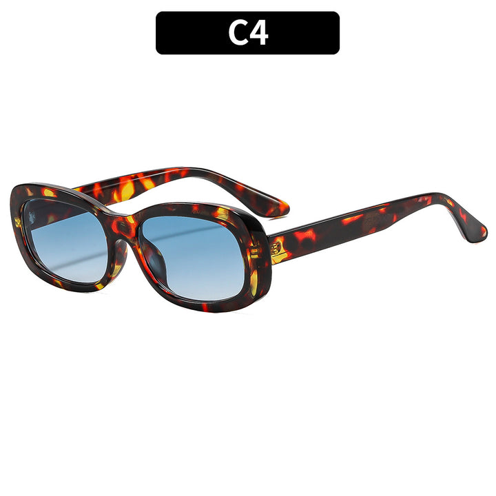 Vintage-inspirierte stilvolle rechteckige Sonnenbrille