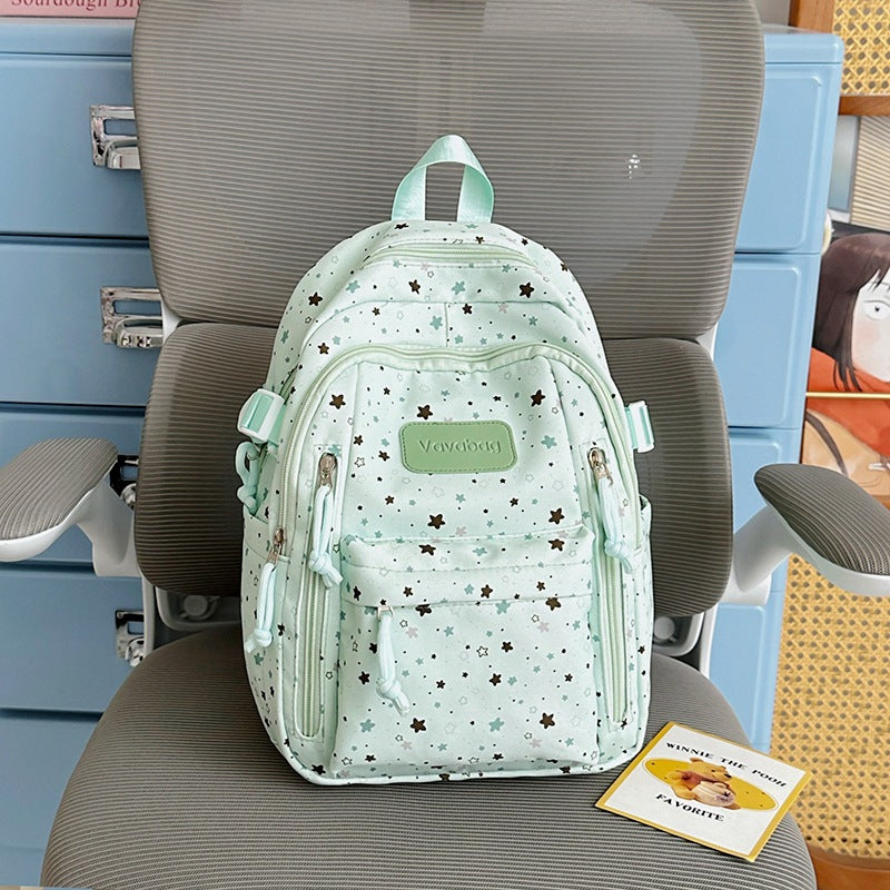 Stern-Druck Multi-Taschen Rucksack Karnz