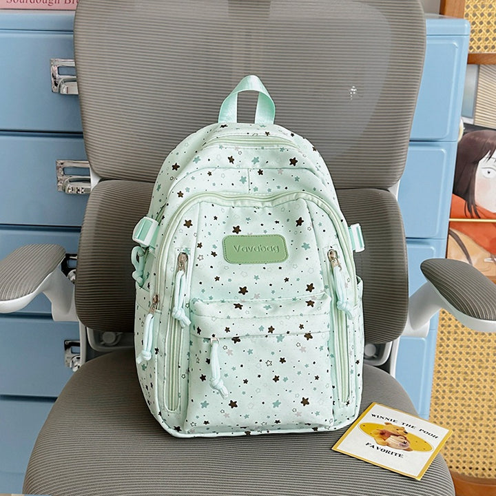 Stern-Druck Multi-Taschen Rucksack Karnz