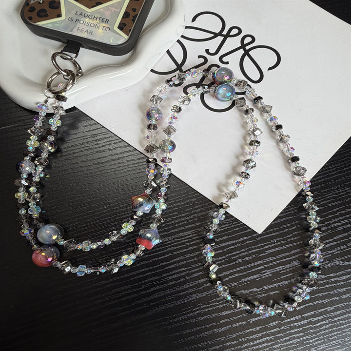 Sparkling Beaded Brillen Kette Karnz