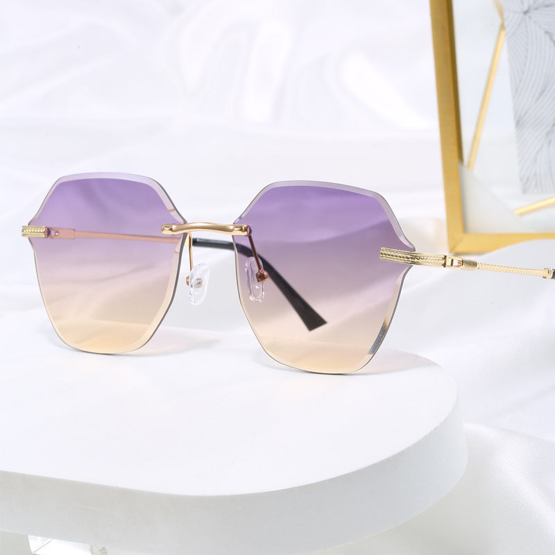 Damen modische Sonnenbrille im luxuriösen Achteckdesign Karnz