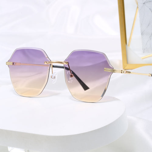 Damen modische Sonnenbrille im luxuriösen Achteckdesign Karnz