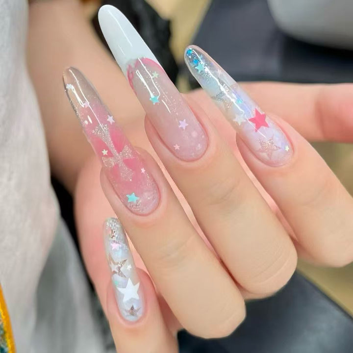 Künstlerische Lange Stiletto-Nagelverzierungen Karnz