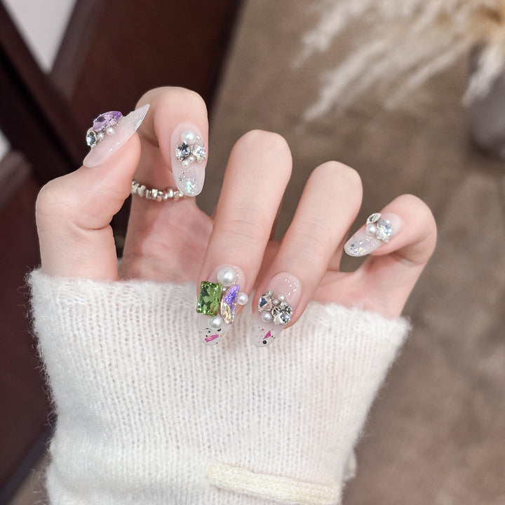 Glamouröse 3D Dekorative Nagelspitzen