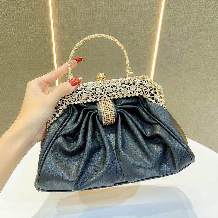 Luxuriöse Satin-Abendhandtasche
