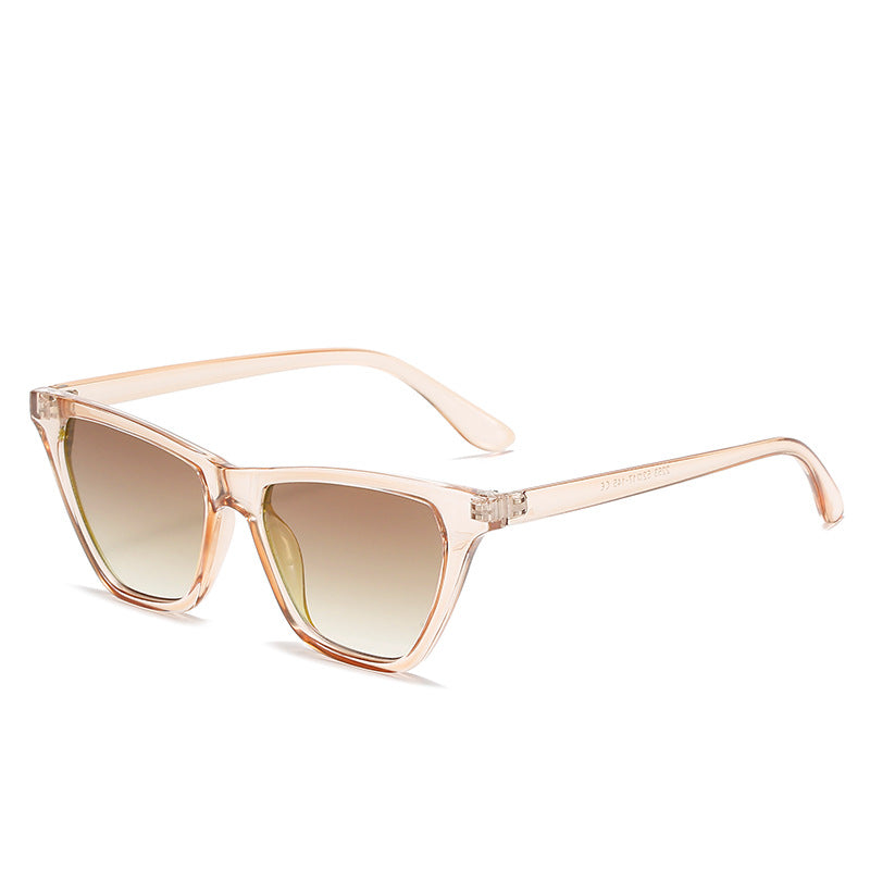 Damen Cat-Eye Sonnenbrille mit innovativem transparentem Rahmen Karnz