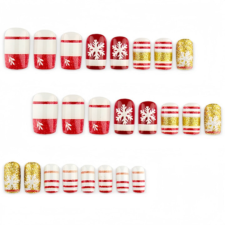 Weihnachts-Kunstnägel mit Festlichem Glitzer-Design Karnz