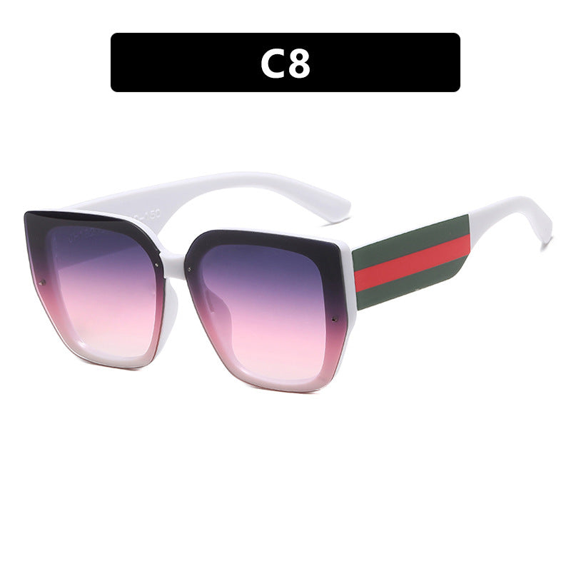 Damen oversized Sonnenbrille mit modischem Rahmen und UV-Schutz Karnz