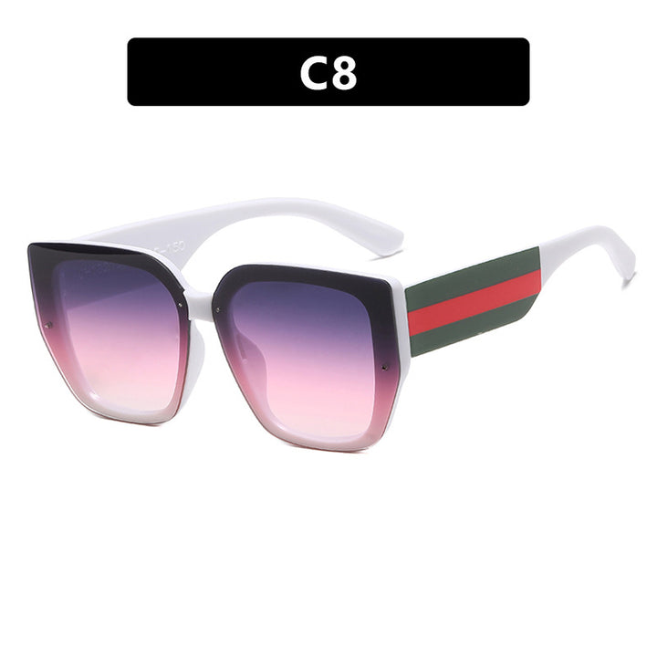 Damen oversized Sonnenbrille mit modischem Rahmen und UV-Schutz Karnz