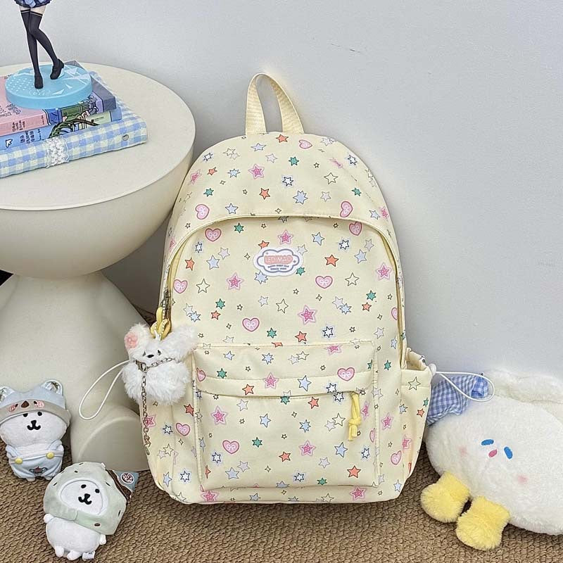 Verspielter Sternen-Print-Rucksack Karnz
