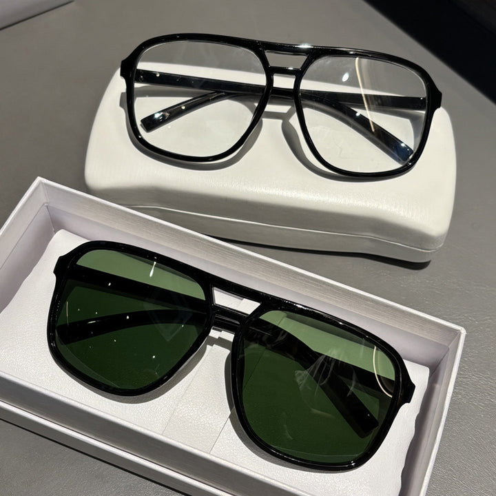 Premium Übergroße Winkelform Sonnenbrille Karnz