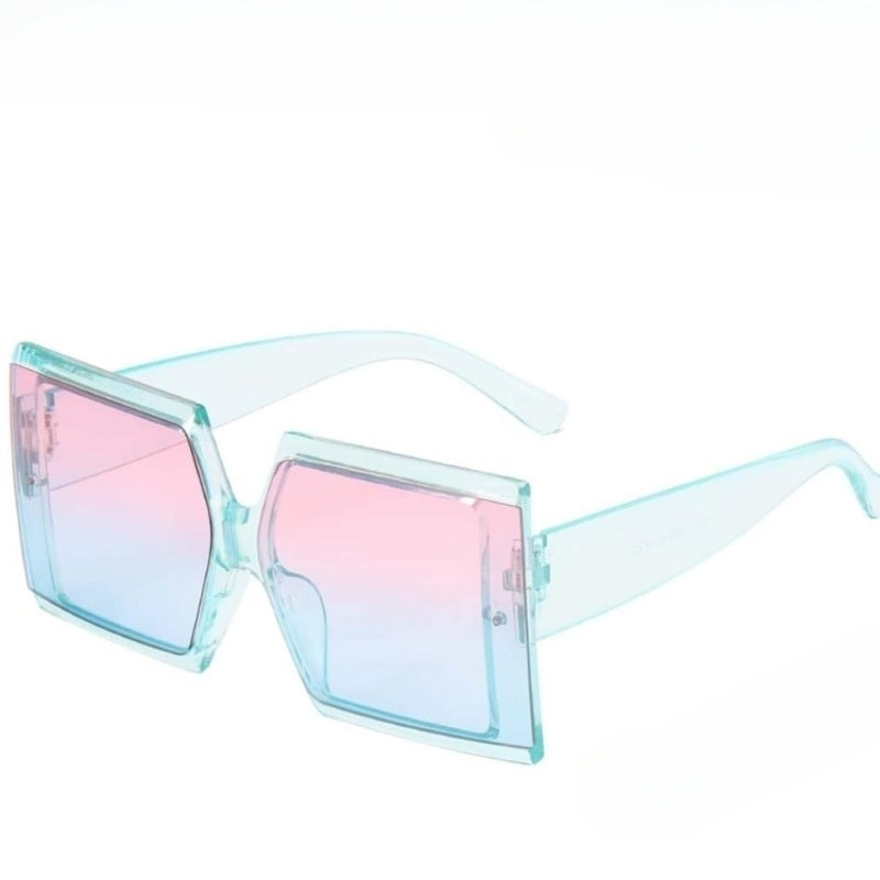 Damen oversized Sonnenbrille mit trendigem Leoprint Karnz