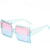 Damen oversized Sonnenbrille mit trendigem Leoprint Karnz