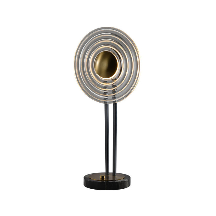 Künstlerische Tischlampe mit modernem wirbelnden Design