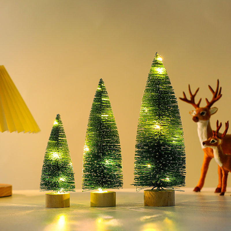Beleuchtete dekorative Miniatur-Weihnachtsbaum Karnz