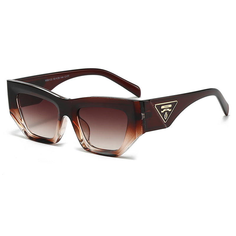 Damen Designer Sonnenbrille mit modernem, geometrischem Rahmen Karnz