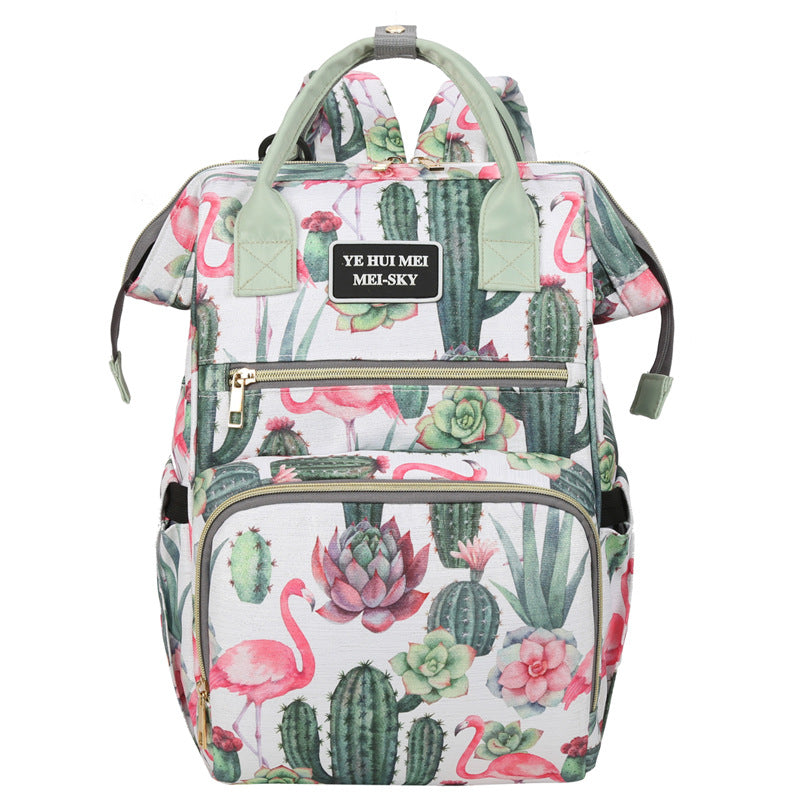 Stylischer geometrischer Druck Rucksack Karnz