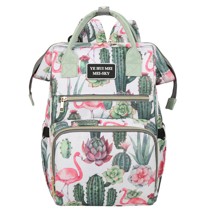 Stylischer geometrischer Druck Rucksack Karnz