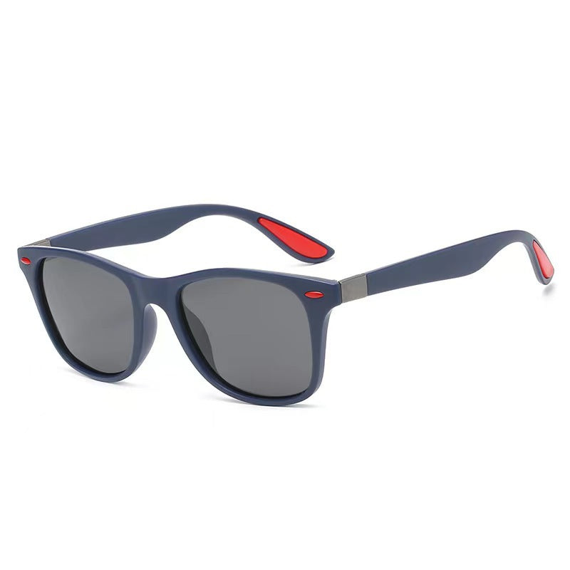 Damen stilvolle Retro-Sonnenbrille mit robustem Gestell Karnz
