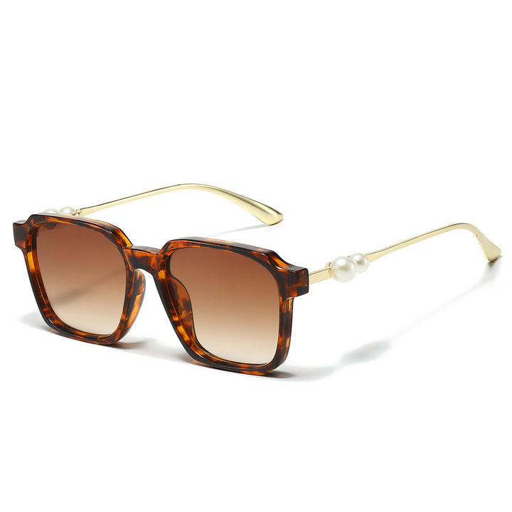 Chice quadratische Sonnenbrille mit Perlenakzenten Karnz