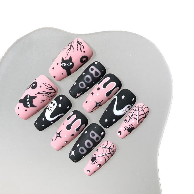 Halloween-Themed Künstlerische Press-On Nagel Kollektion