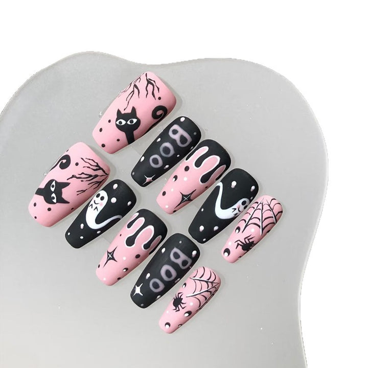 Halloween-Themed Künstlerische Press-On Nagel Kollektion
