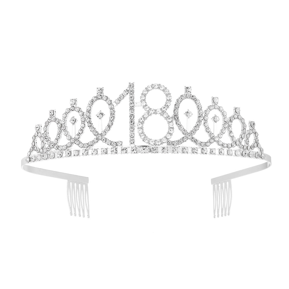 Damen Kristallverzierte Tiara mit elegantem Design Karnz