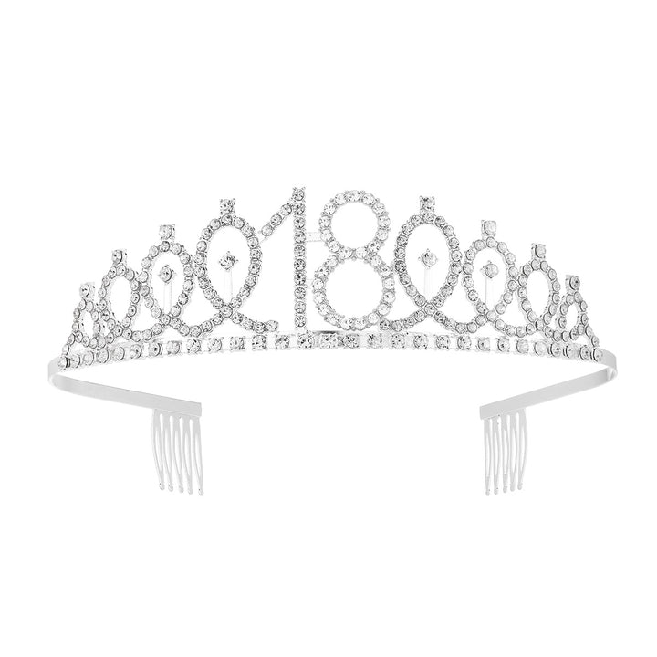 Damen Kristallverzierte Tiara mit elegantem Design Karnz