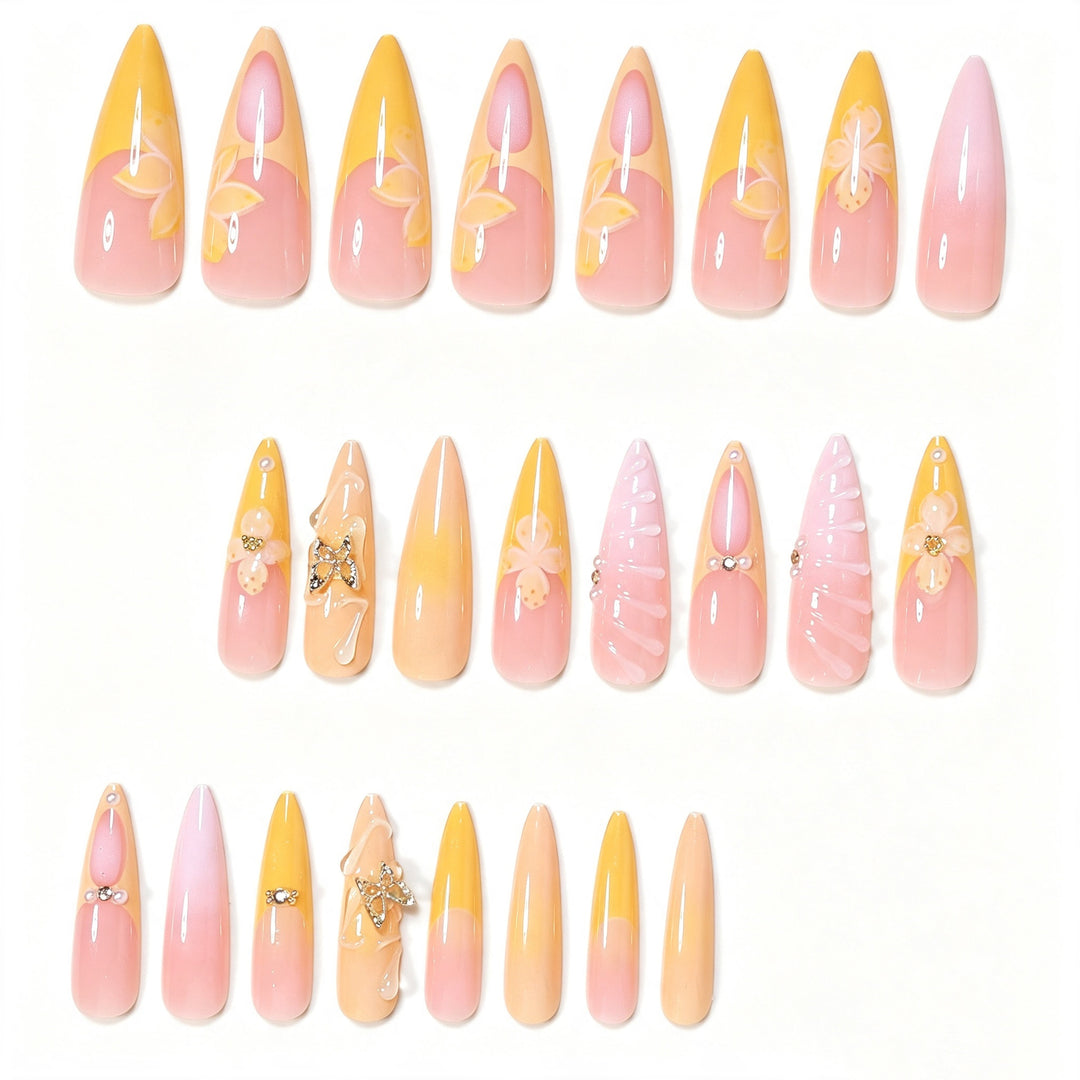 Künstlerisches Schmetterling Nagelkunst Set Karnz