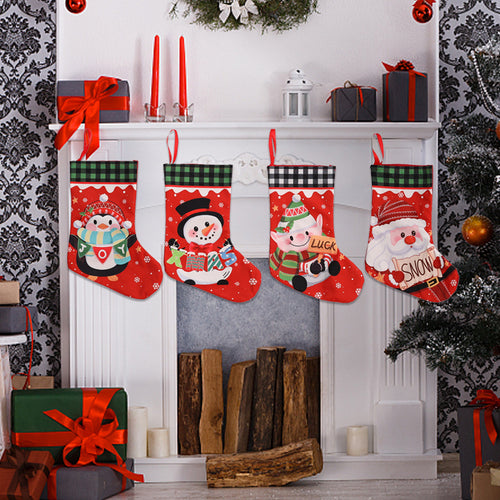 Weihnachtlich dekorative Socke