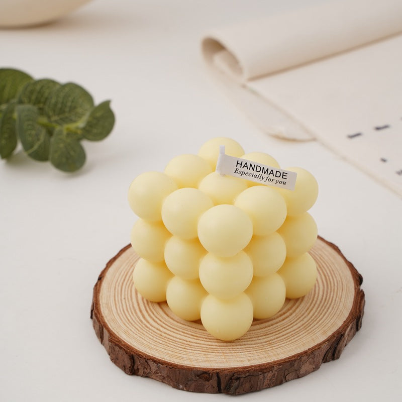 Handgefertigte Kugel-Cluster Würfeln Sojawachs Kerzenmittelpunkt
