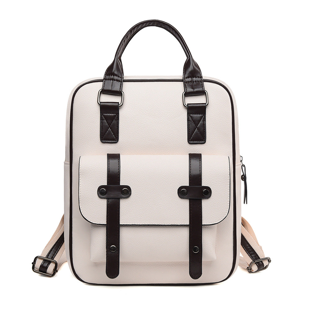 Strukturierter Leder Rucksack Karnz